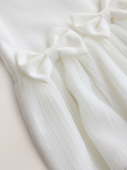 Baker by Ted Baker Crinkle Mesh Hem Bow Ponte Dress - صورة 3 من 6