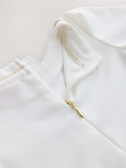Baker by Ted Baker Crinkle Mesh Hem Bow Ponte Dress - صورة 6 من 6