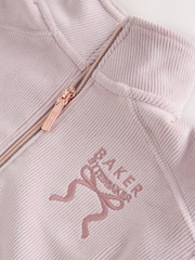 Сирень күлгін - Baker by Ted Baker Velour Rib Funnel Zip Through & Joggers Set 2 Piece - 5суретінің 5 суреті