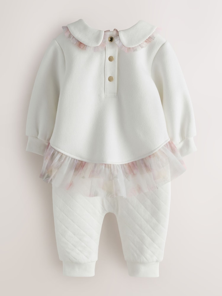 Baker by Ted Baker Quilted Peplum Mesh Romper - Imagen 2 de 6 Baker by Ted Baker Quilted Peplum Mesh Romper - Imagen 2 de 6