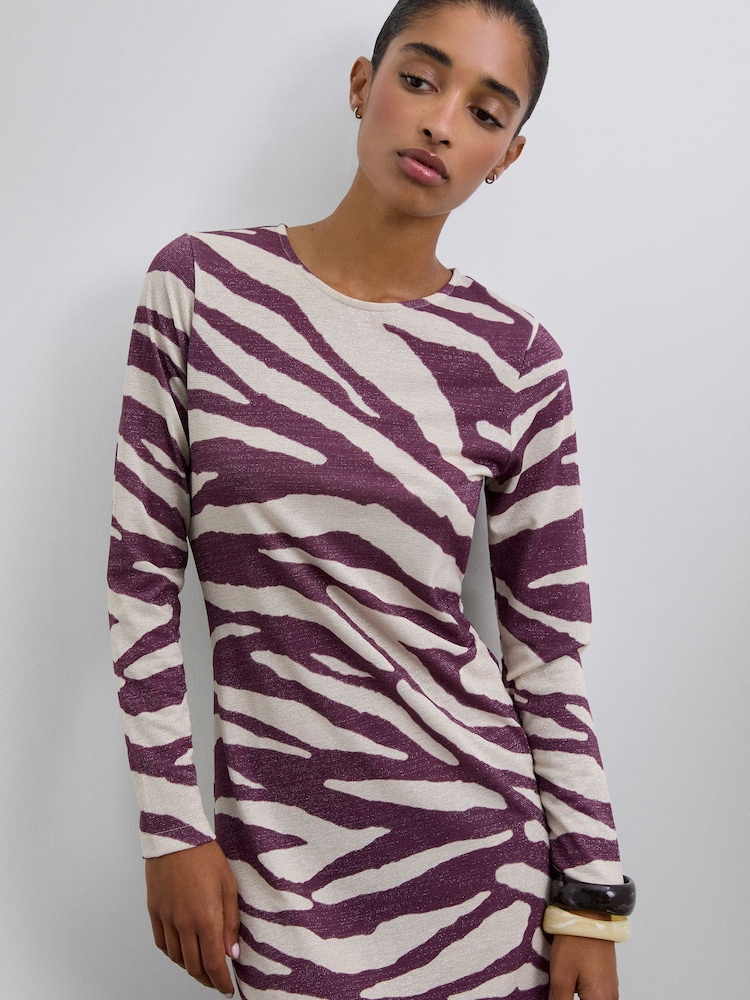 Scalpers Animal Lurex Dress - Image 2 of 5