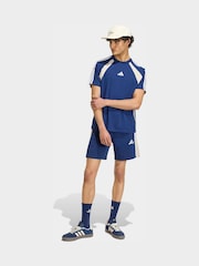 adidas Blue Seasonal Essentials Colorblock T-Shirt - Image 3 of 6
