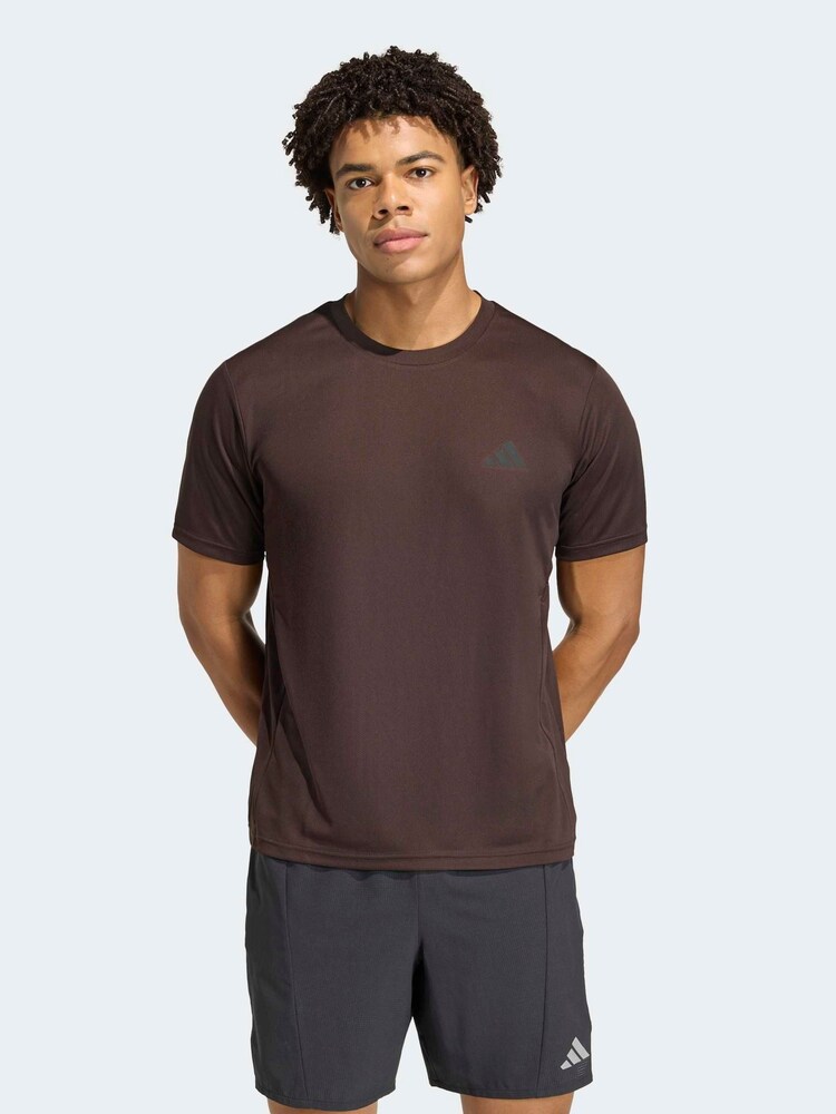 adidas Brown Workout Essentials Base T-Shirt - Image 1 of 6