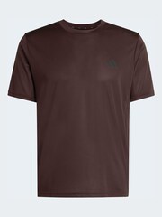 adidas Brown Workout Essentials Base T-Shirt - Image 6 of 6