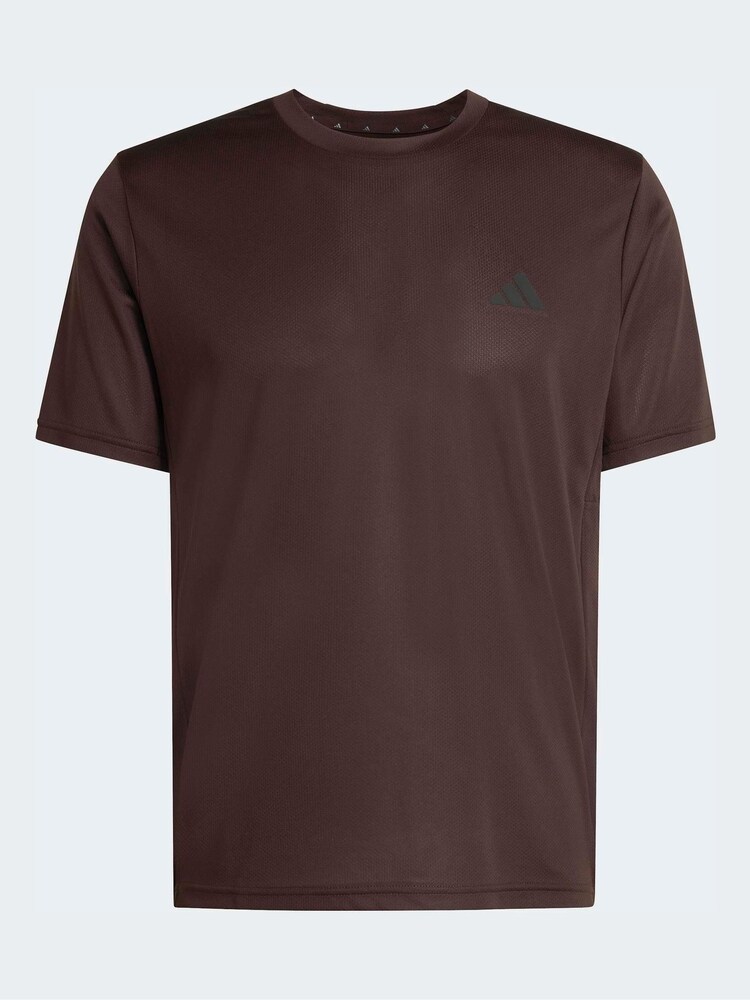 adidas Brown Workout Essentials Base T-Shirt - Image 6 of 6