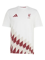 adidas White Liverpool Fc Stadium Graphic T-Shirt - Image 6 of 6