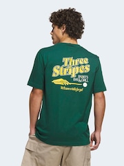 adidas Green Sports Bar Pool Graphic T-Shirt - Image 2 of 6