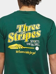 adidas Green Sports Bar Pool Graphic T-Shirt - Image 5 of 6