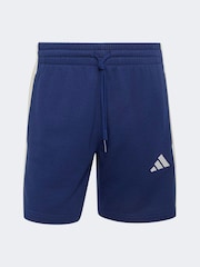 adidas Blue Seasonal Essentials Colorblock Fleece Shorts - Image 5 of 5