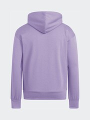 adidas Purple Essentials Feelcozy Fleece Hoodie - Image 2 of 2