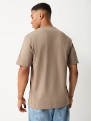 adidas Khaki Essentials Small Logo Single Jersey T-Shirt - Image 3 of 5