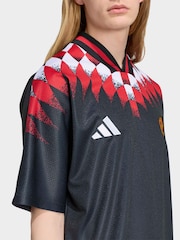 adidas Black Manchester United Stadium Jersey - Image 5 of 7