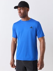 adidas Dark Blue Workout Essentials Base T-Shirt - Image 1 of 5