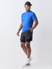 adidas Dark Blue Workout Essentials Base T-Shirt - Image 2 of 5