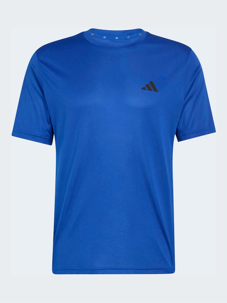 adidas Dark Blue Workout Essentials Base T-Shirt - Image 5 of 5