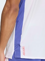 adidas White Adizero Archive Running T-Shirt - Image 6 of 8