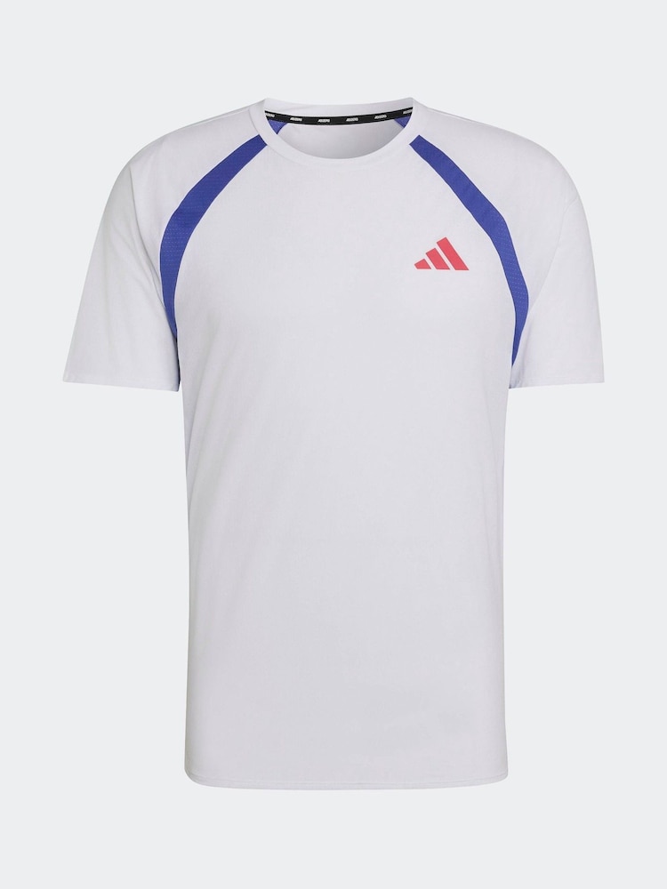 adidas White Adizero Archive Running T-Shirt - Image 8 of 8 adidas White Adizero Archive Running T-Shirt - Image 8 of 8