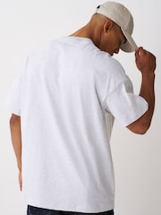 adidas Grey Adidas Kit 3-Stripes Loose T-Shirt - Image 3 of 5
