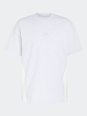 adidas Grey Adidas Kit 3-Stripes Loose T-Shirt - Image 5 of 5