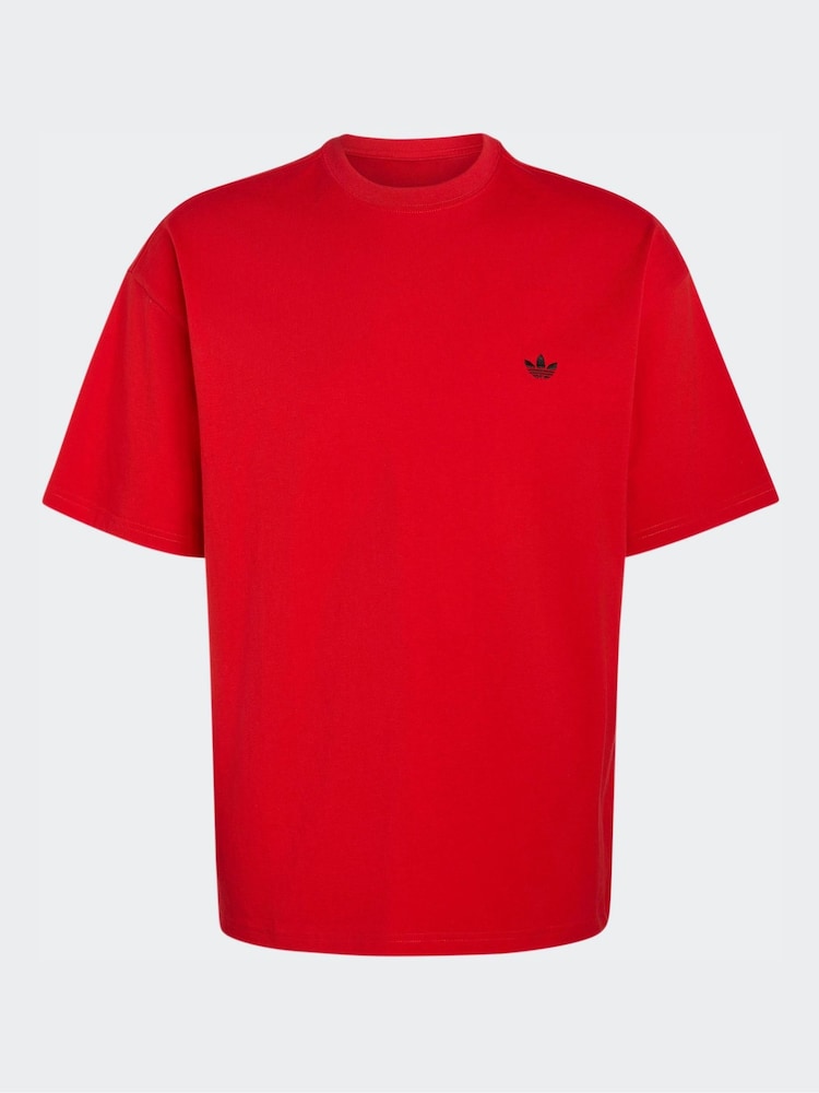 adidas Originals Red Trefoil Essentials Loose T-Shirt - Image 1 of 1 adidas Originals Red Trefoil Essentials Loose T-Shirt - Image 1 of 1