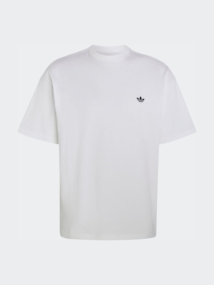 adidas Originals White Trefoil Essentials Loose T-Shirt - Image 1 of 1