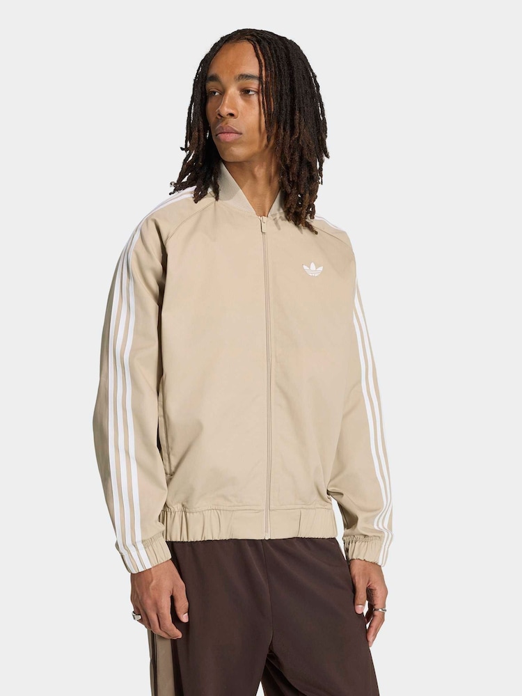 adidas Originals Beige SST Sweat Top - Image 1 of 6