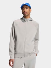 Сірий - adidas Originals Trefoil Essentials Spacer Fullzip Hoodie - Image 1 of 6