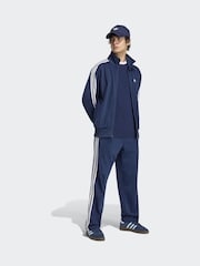 adidas Originals Blue 3-Stripes Long Sleeve T-Shirt - Image 4 of 6