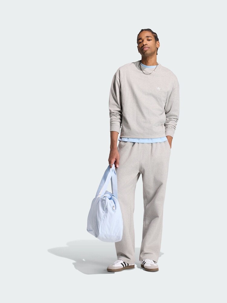 Сірий - adidas Originals Trefoil Essentials Longsleeve T-Shirt - Image 2 of 6