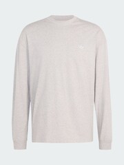 Сірий - adidas Originals Trefoil Essentials Longsleeve T-Shirt - Image 6 of 6