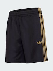 adidas Originals Black Adidas Adicolor Jacquard Shorts - Image 5 of 5