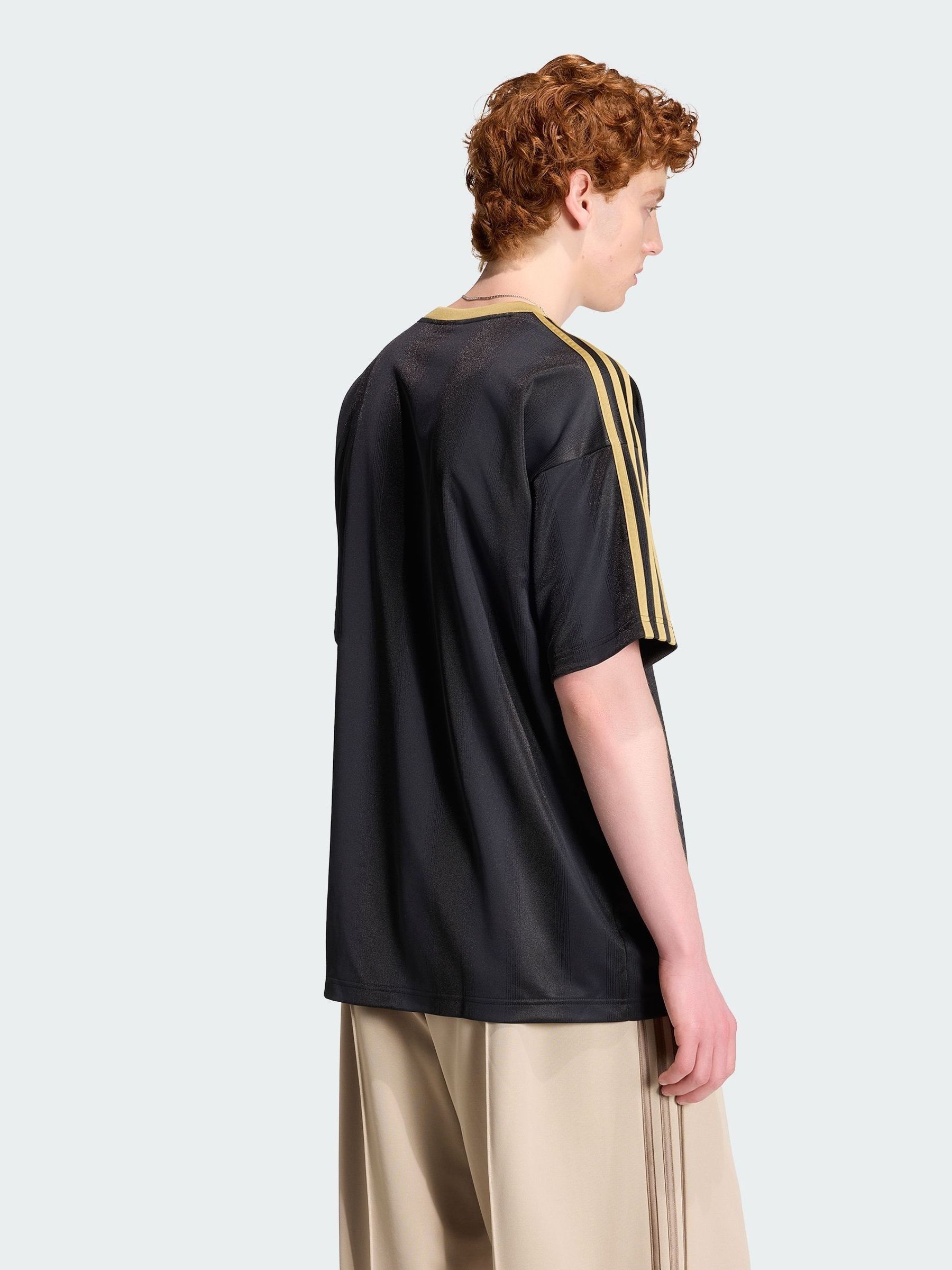 Buy adidas Originals Black/Gold Adicolor Jacquard Jersey from Next USA