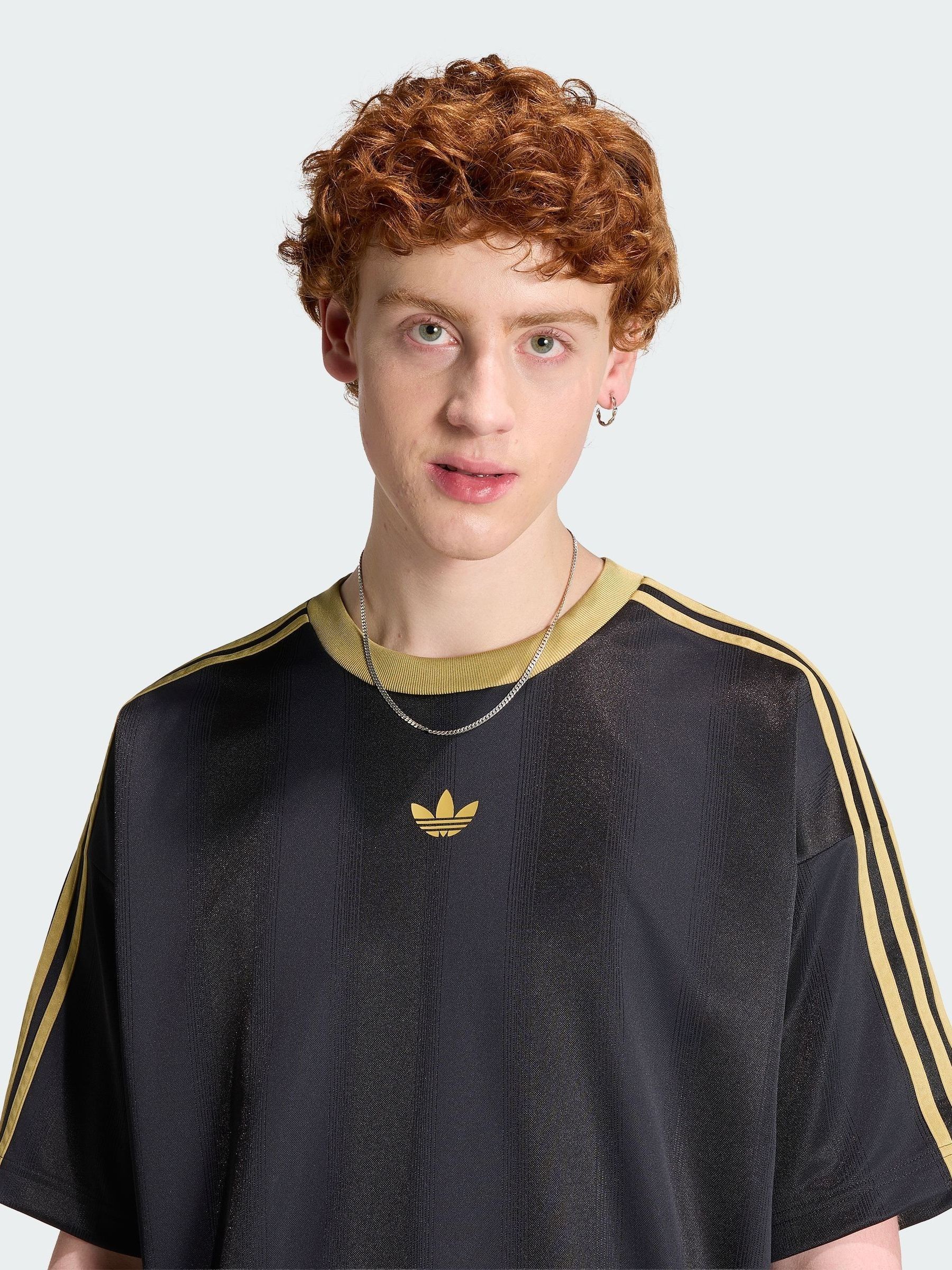 Buy adidas Originals Black/Gold Adicolor Jacquard Jersey from Next USA