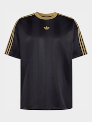 adidas Originals Black/Gold Adicolor Jacquard Jersey - Image 5 of 5