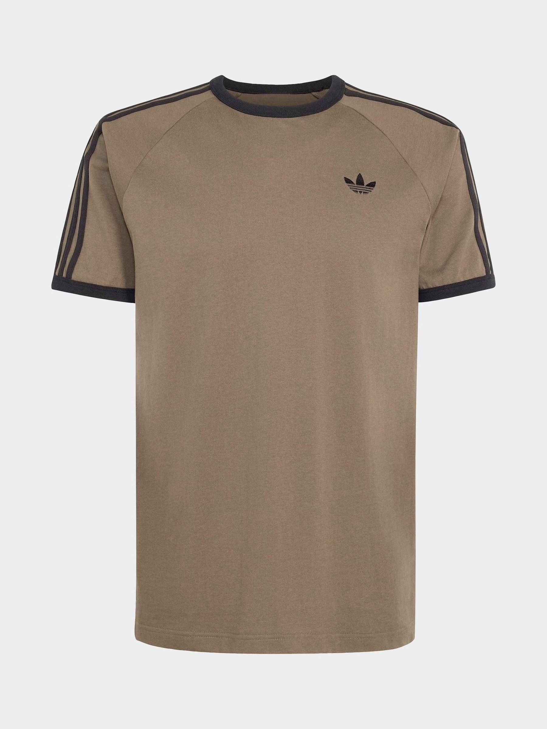 Buy adidas Originals Khaki 3-Stripes T-Shirt from the Next UK