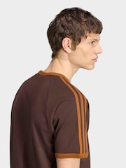 Ruskea/Oranssi - adidas originals 3-Raita T-paita - Kuva 5 / 6