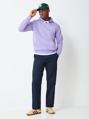 adidas Originals Purple Trefoil Essentials Hoodie - Image 2 of 5