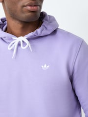 adidas Originals Purple Trefoil Essentials Hoodie - Image 4 of 5