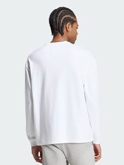 Білий - adidas Originals Trefoil Essentials Longsleeve T-Shirt - Image 3 of 6