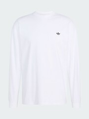 Білий - adidas Originals Trefoil Essentials Longsleeve T-Shirt - Image 6 of 6