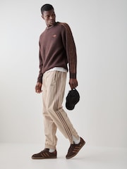 adidas Originals Beige Firebird Woven Track Joggers - Image 5 of 11