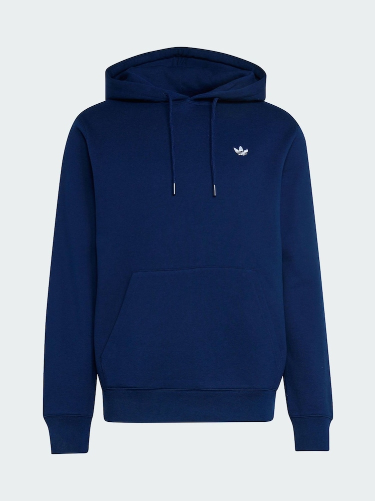 adidas Originals Blue Trefoil Essentials Hoodie - Image 5 of 5 adidas Originals Blue Trefoil Essentials Hoodie - Image 5 of 5