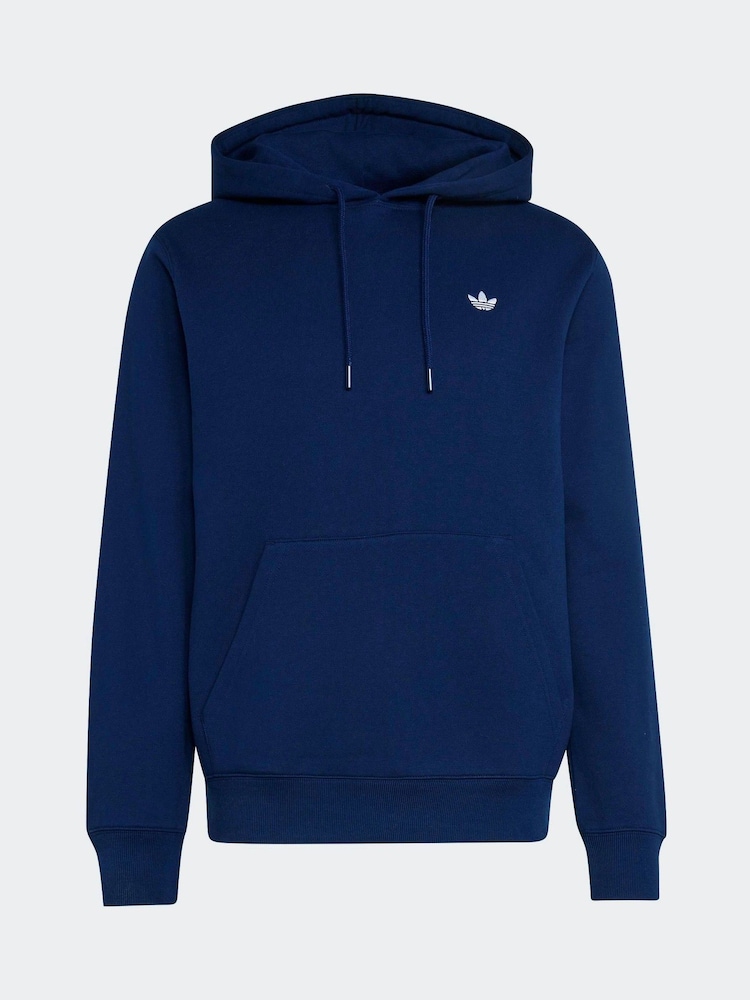 Blau - adidas Originals Essentials Kapuzensweatshirt mit Dreiblatt - Bild 6 von 6