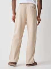 beis - Pantalones de chándal básicos con bajo abierto y trébol de Adidas Originals - Imagen 4 de 6
