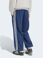 adidas Originals Blue Adicolor 3 Stripes Cuffed Sweatpants - Image 2 of 6