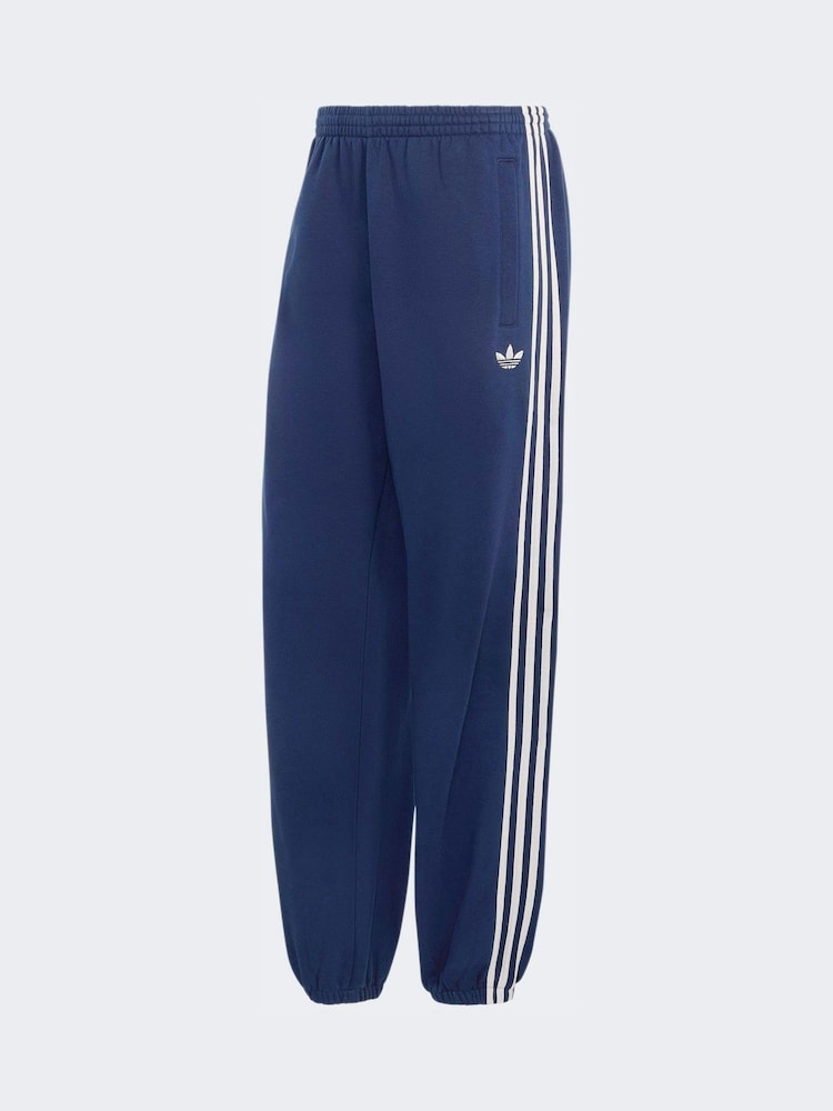 Azul - adidas Originals Adicolor 3 Stripes Cuffed Sweatpants - Imagen 5 de 5
