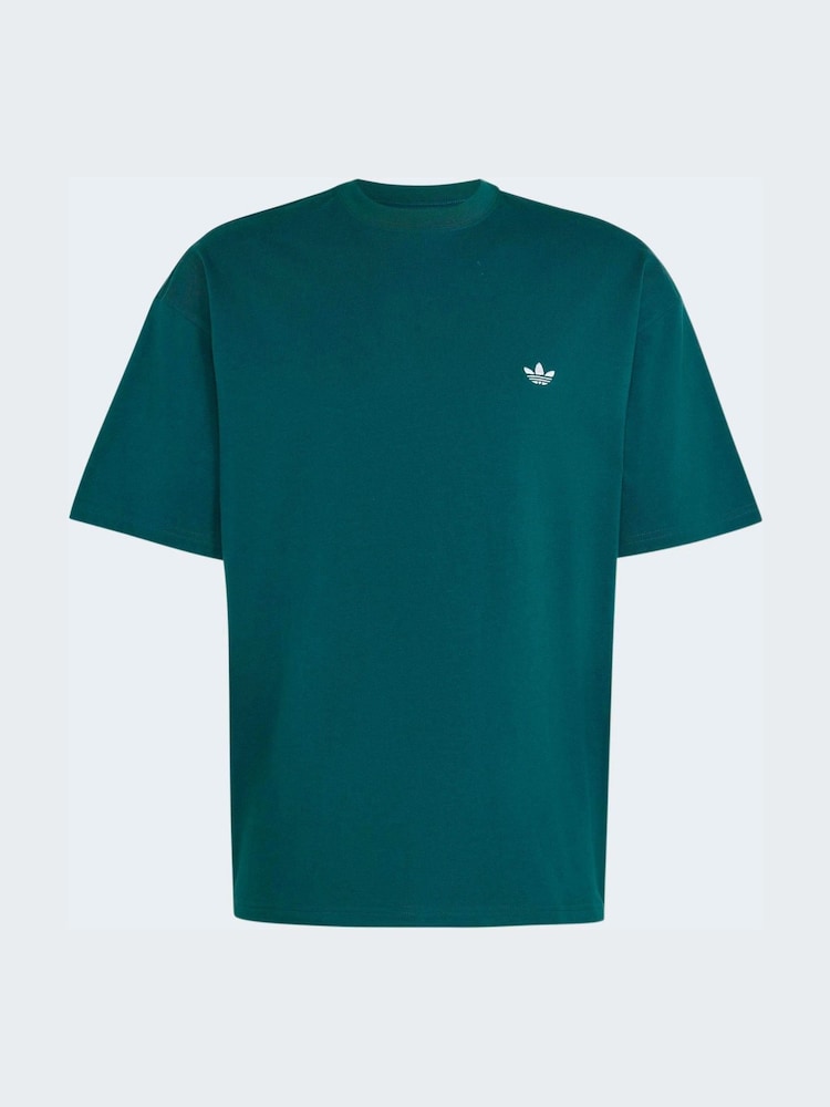 adidas Originals Dark Green Trefoil Essentials Loose T-Shirt - Image 1 of 1 adidas Originals Dark Green Trefoil Essentials Loose T-Shirt - Image 1 of 1