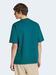 adidas Originals Dark Green Trefoil Essentials Loose T-Shirt - Image 2 of 5