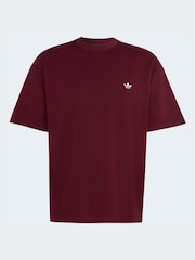 adidas Originals Burgundy Trefoil Essentials Loose T-Shirt - Image 1 of 1