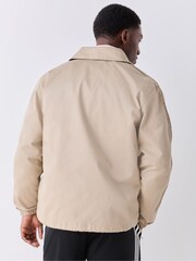 בז' - adidas Originals 3 Stripes Coaches Jacket - תמונה 3 מתוך 6